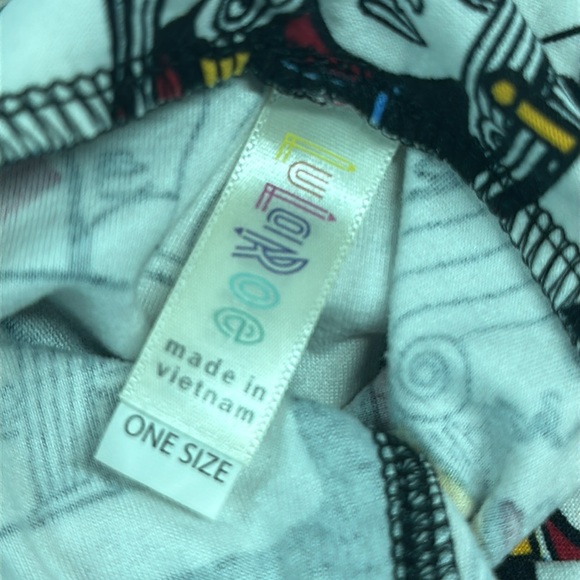 OS LuLaRoe Card Deck Pattern Leggings - Picture 4 of 4